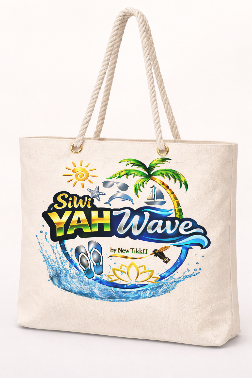 SiWi YAH Wave Tote Bag by New TikkiT