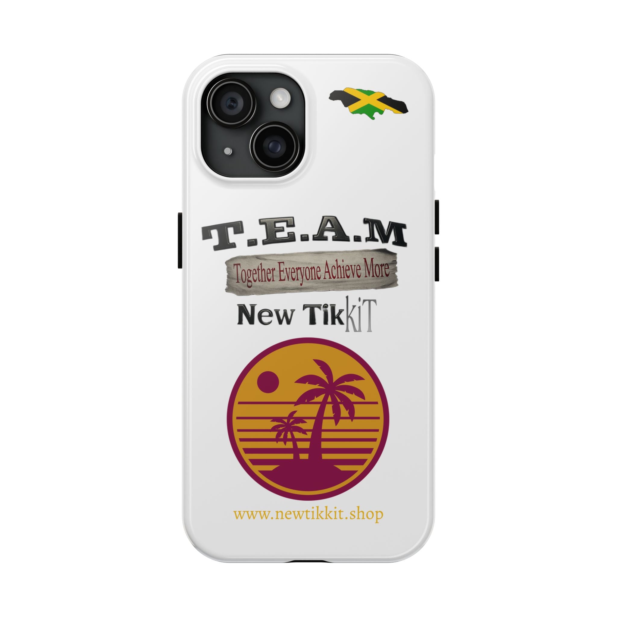 Vibrant Team Spirit Phone Case - Motivational Cell Phone Cover, T.E.A.M. Design, Perfect Gift for Friends, Inspirational Tech Accessories