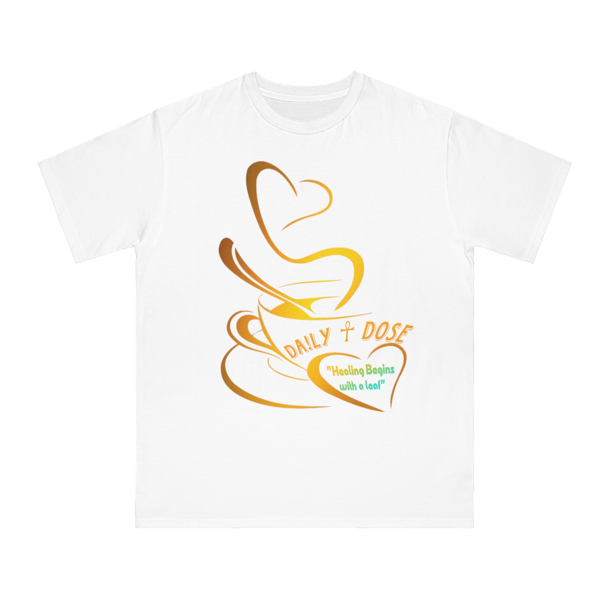 Daily Dose Healing T-Shirt, Organic Tee, Unisex Shirt, Mindfulness Apparel, Gift for Wellness Lovers, Align Your Vibe