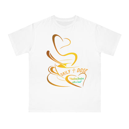 Daily Dose Healing T-Shirt, Organic Tee, Unisex Shirt, Mindfulness Apparel, Gift for Wellness Lovers, Align Your Vibe