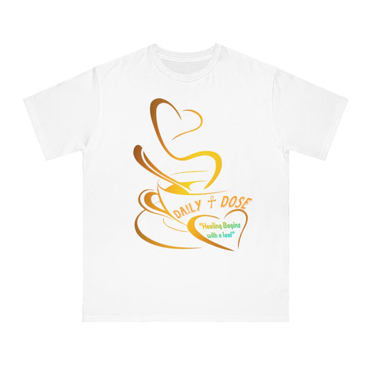 Daily Dose Healing T-Shirt, Organic Tee, Unisex Shirt, Mindfulness Apparel, Gift for Wellness Lovers, Align Your Vibe