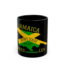 Jamaican Heritage Black Mug for Tea/Coffee Lovers, Gift for Friends, Travel Memento, 11oz & 15oz Options