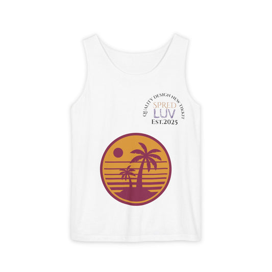 Beach Vibes Tank Top, Unisex Summer Shirt, Casual Wear, Vacation Apparel, Graphic Tee, Gift for Him or Her