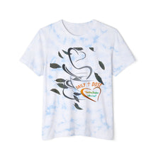 Unisex Tie-Dyed T-Shirt with Floral Design | Stylish Summer Tee, Casual Wear, Gift for Her, Eco-Friendly Fashion, Trendy Outfit