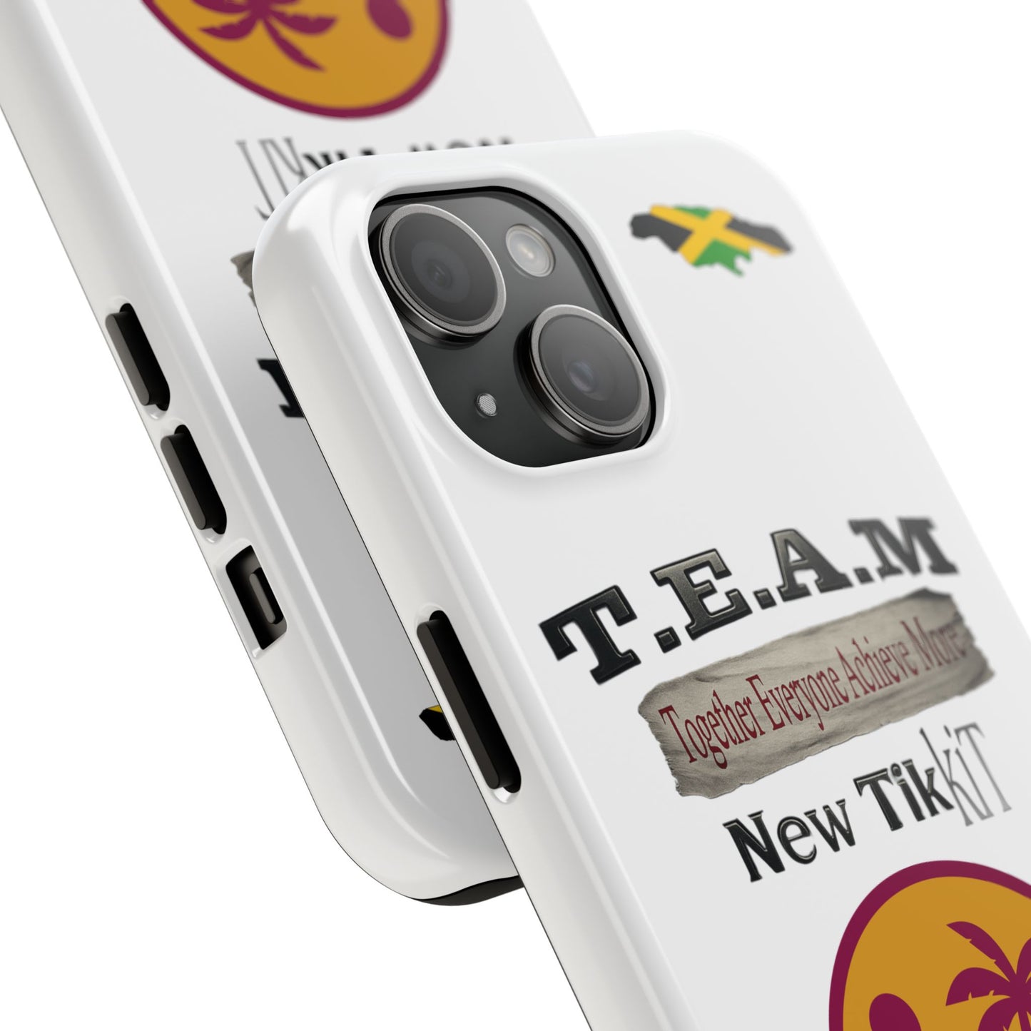 Vibrant Team Spirit Phone Case - Motivational Cell Phone Cover, T.E.A.M. Design, Perfect Gift for Friends, Inspirational Tech Accessories