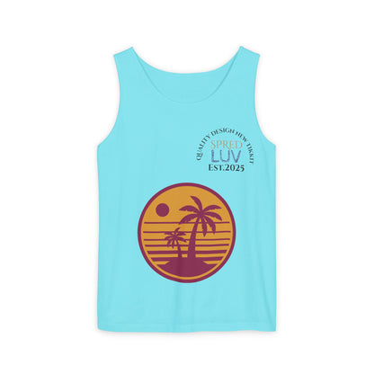 Beach Vibes Tank Top, Unisex Summer Shirt, Casual Wear, Vacation Apparel, Graphic Tee, Gift for Him or Her