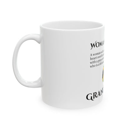 Inspirational Ceramic Mug - Woman of Faith | Grand Rising Coffee Cup, Gift for Her, Encouragement Mug, Motivational Drinkware