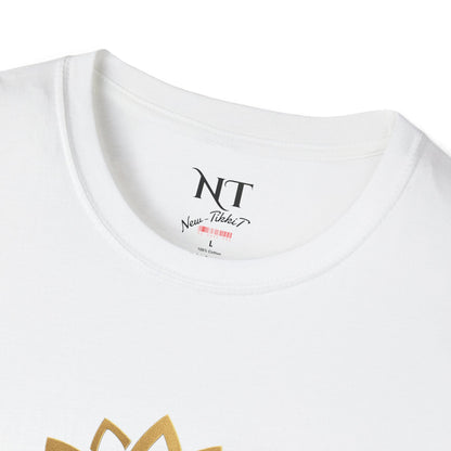 Spa-Inspired T-Shirt, Relaxation Wear, Gift for Wellness Enthusiasts, Spa Day, Casual Style, Lotus Design Tee