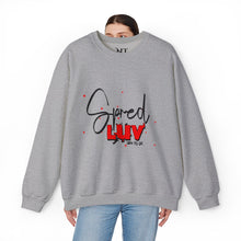 Inspirational Crewneck Sweatshirt - "Spread LUV" Design - Unisex Heavy Blend™