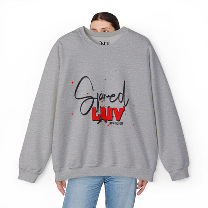 Inspirational Crewneck Sweatshirt - "Spread LUV" Design - Unisex Heavy Blend™