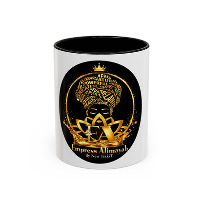Empress Alimayah Gold Afro Crown Mug Black Interior 11oz & 15oz