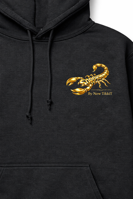 Scorpio Facts™ Luxury Hoodie Bold, Mysterious, Unstoppable by New TikkiT