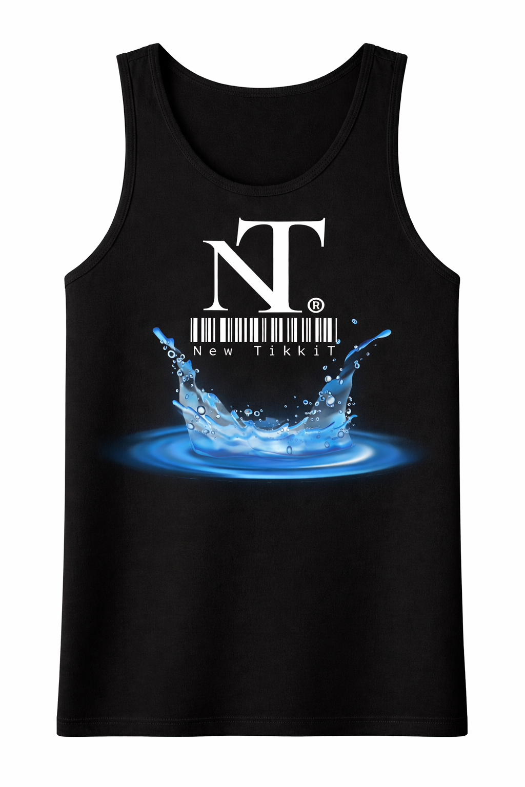 NT Splash White Tank Top Summer Essential by New TikkiT