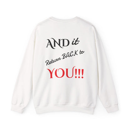 Inspirational Crewneck Sweatshirt - "Spread LUV" Design - Unisex Heavy Blend™