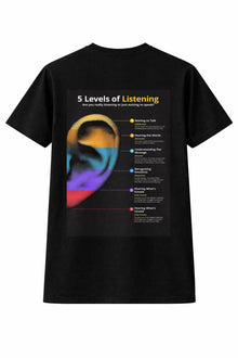5 Levels of Listening Tshirt by New TikkiT