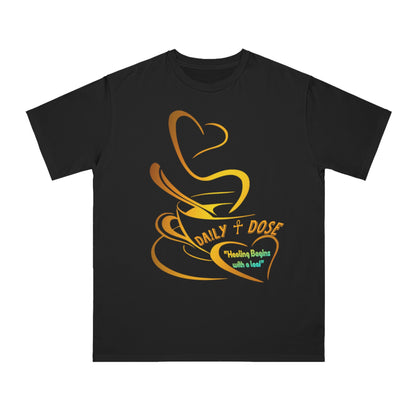 Daily Dose Healing T-Shirt, Organic Tee, Unisex Shirt, Mindfulness Apparel, Gift for Wellness Lovers, Align Your Vibe