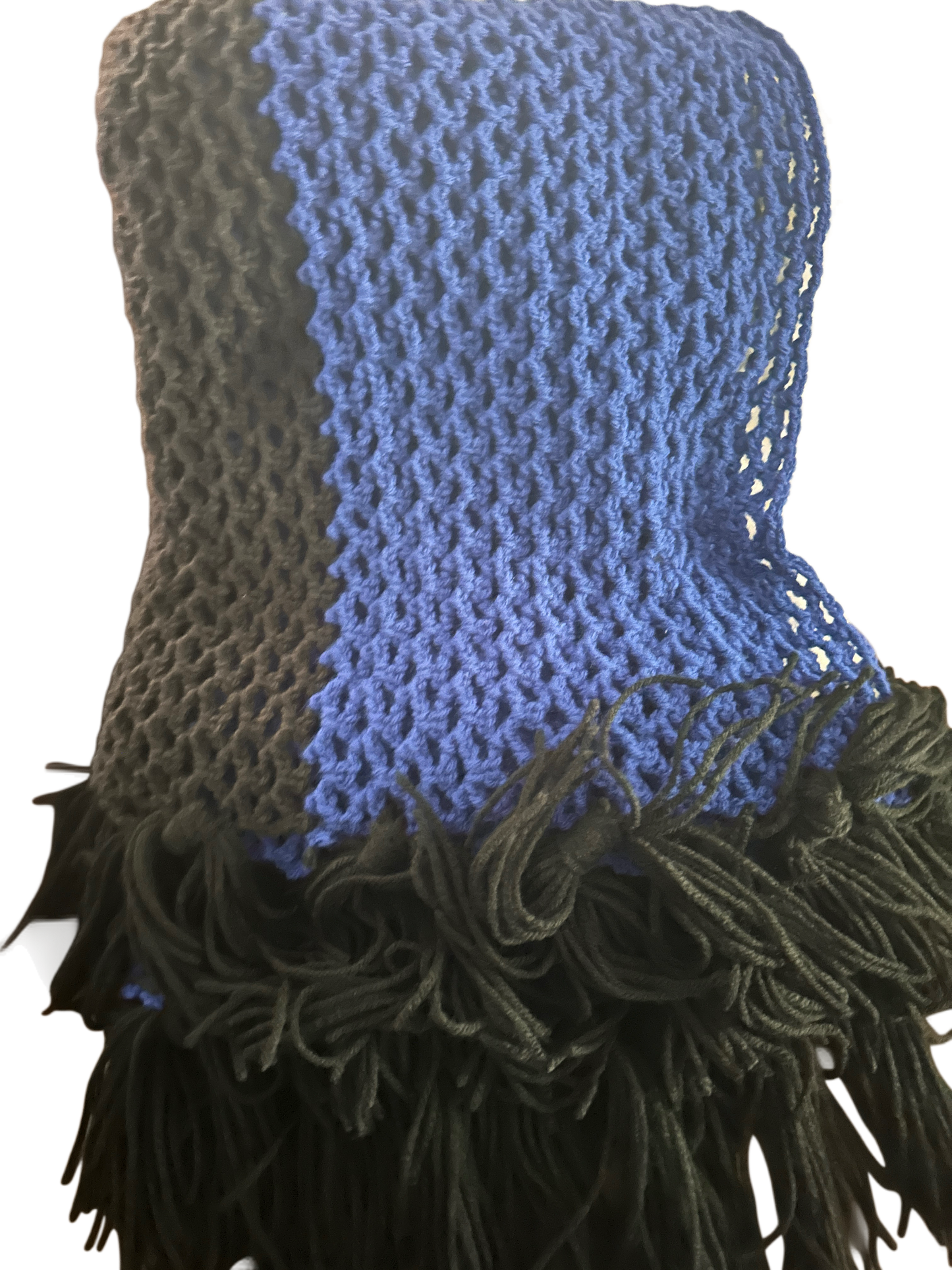 Blue Jay Cotton Crochet Blanket by Saelari