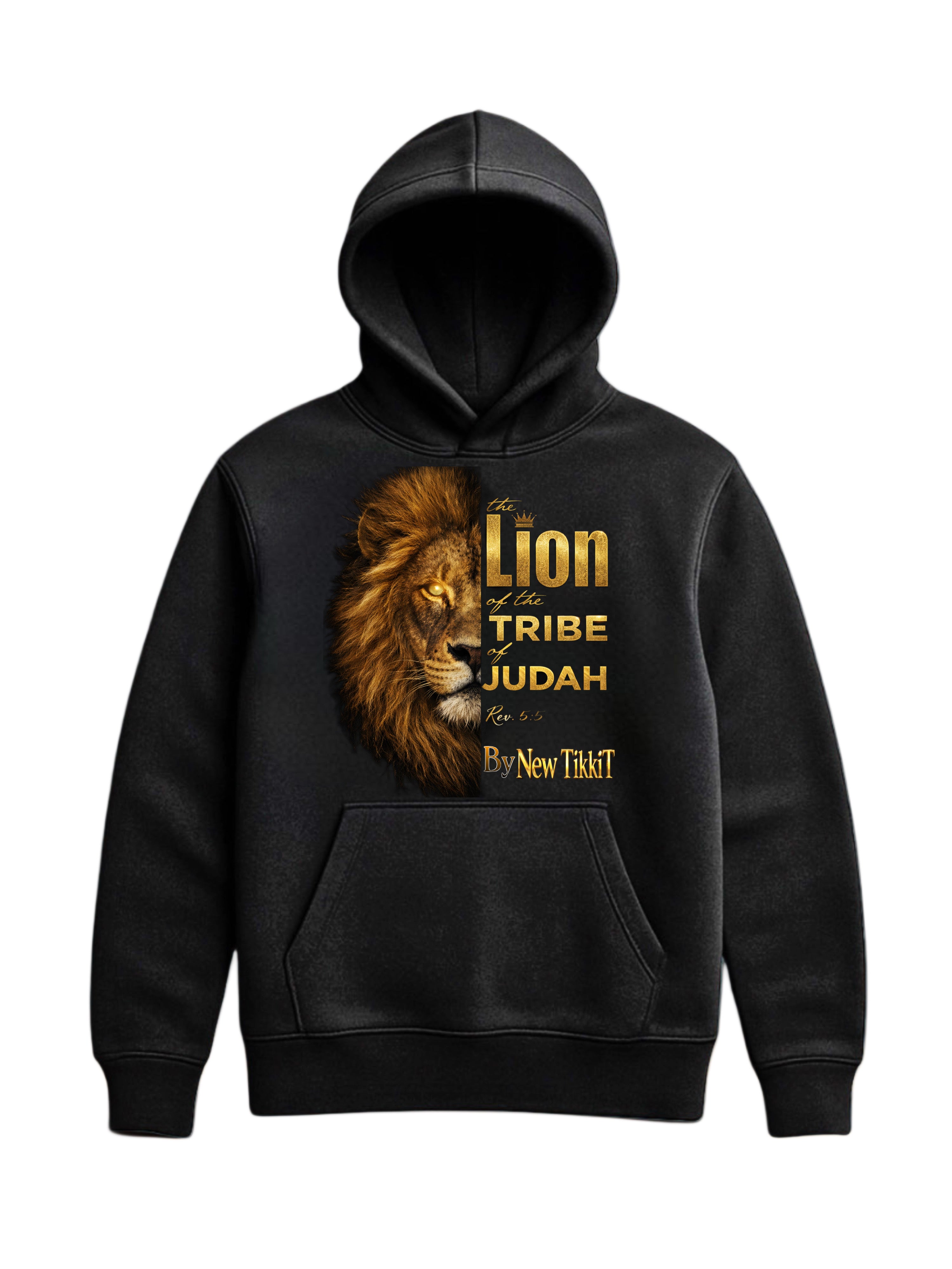 Lion of the Tribe of Judah Hoodie  by New TikkiT