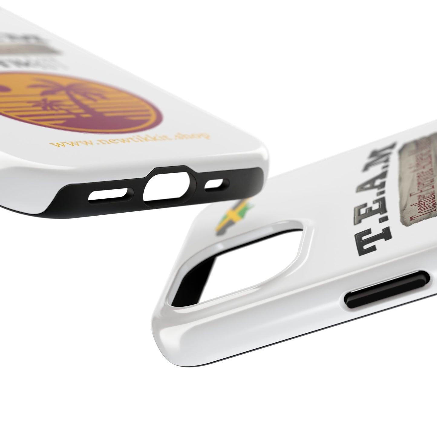 Vibrant Team Spirit Phone Case - Motivational Cell Phone Cover, T.E.A.M. Design, Perfect Gift for Friends, Inspirational Tech Accessories