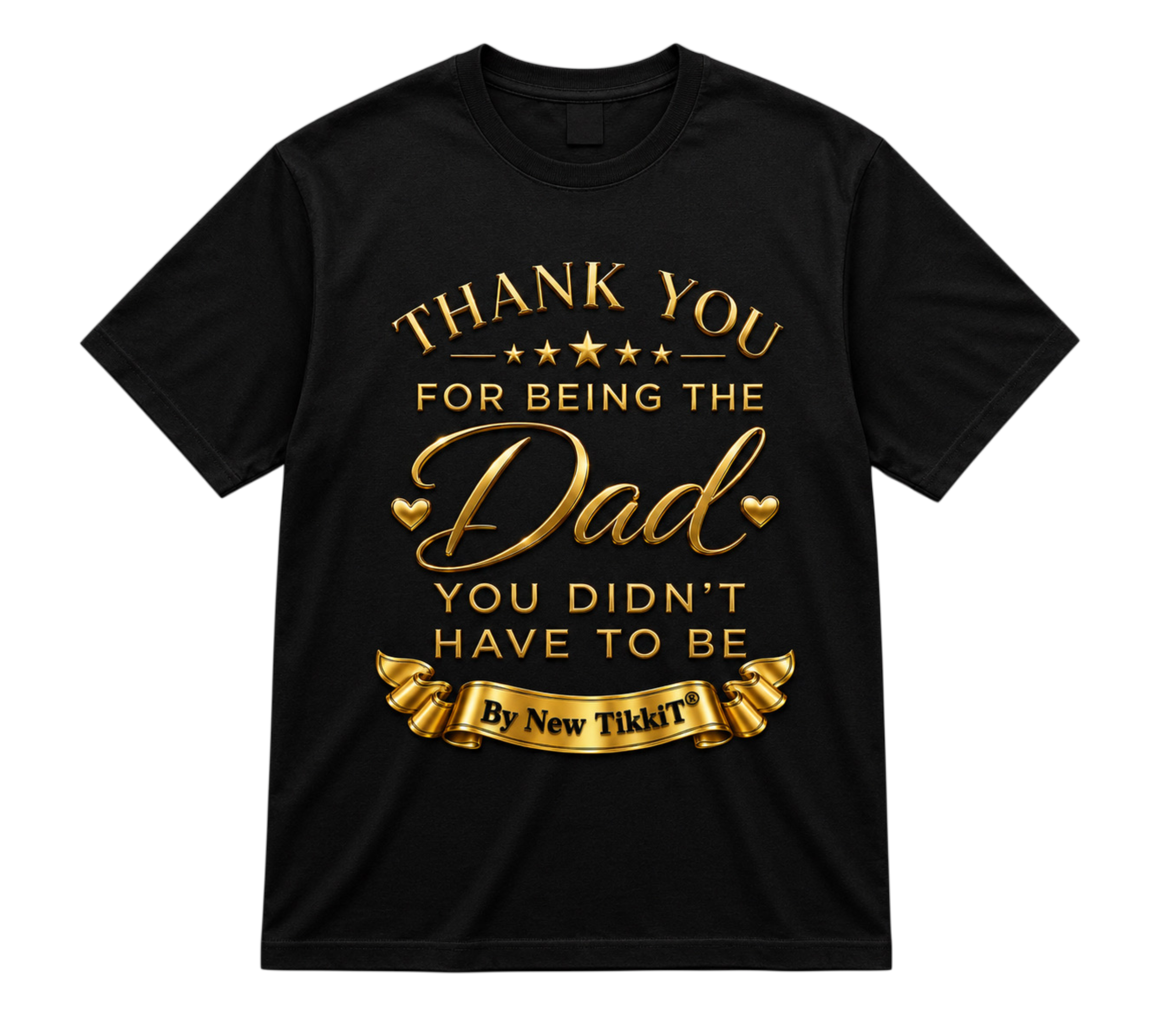Father’s Day Thank you Dad Tshirt by New TikkiT