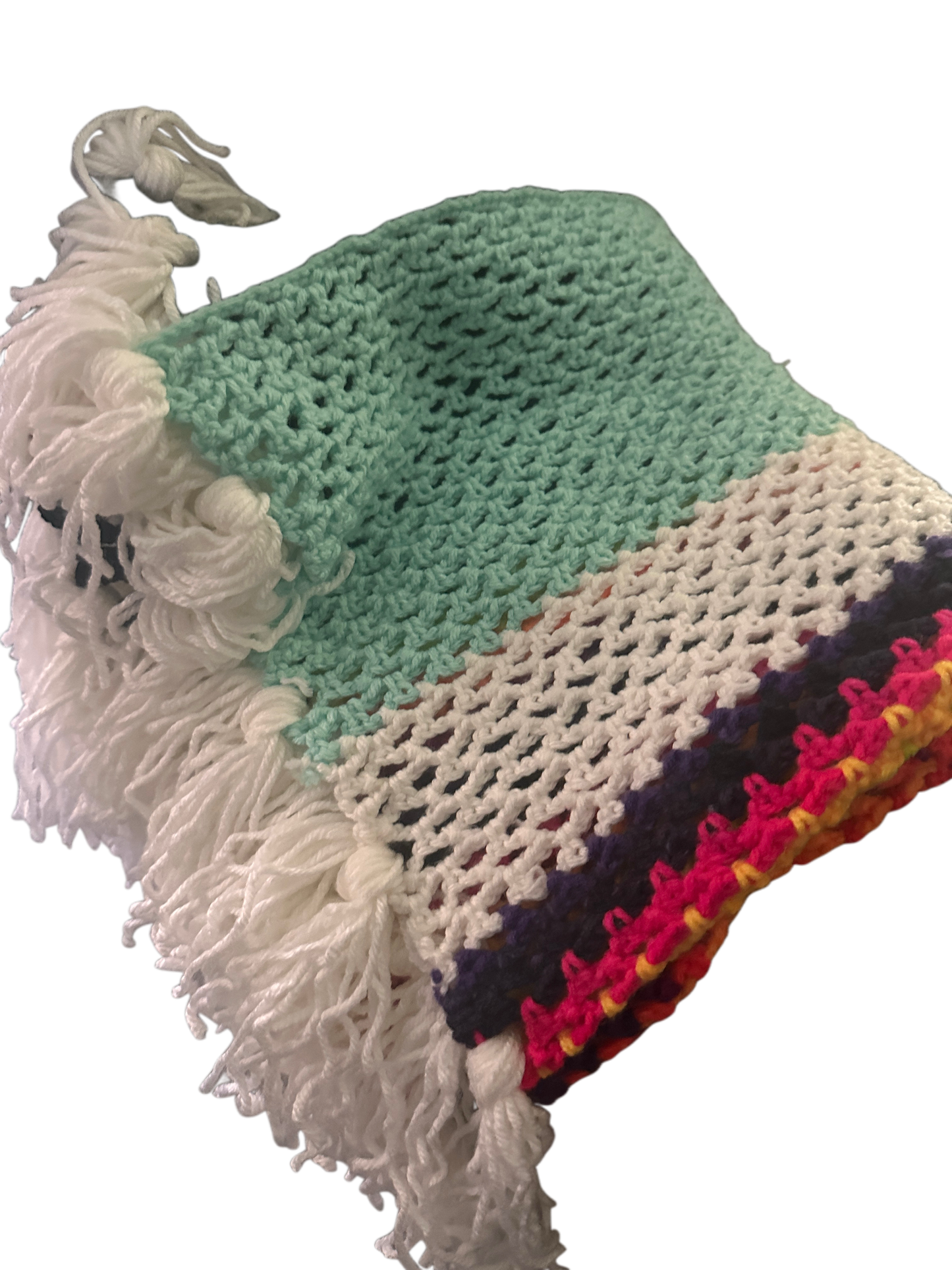 Baby Nino Cotton Crochet Blanket MA D!vine Fr3quency by Saelari