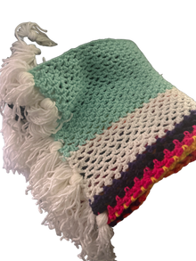 Baby Nino Cotton Crochet Blanket MA D!vine Fr3quency by Saelari