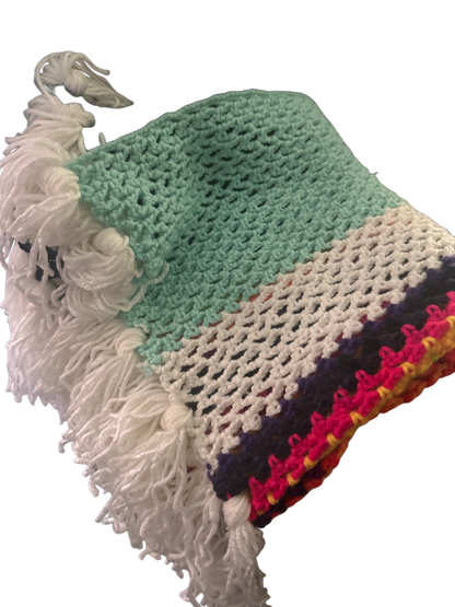 Baby Nino Cotton Crochet Blanket MA D!vine Fr3quency by Saelari