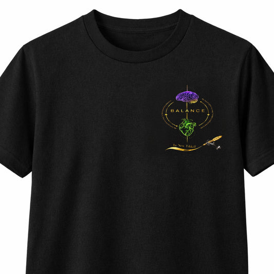 Balance Mind & Heart Tshirt  by New TikkiT