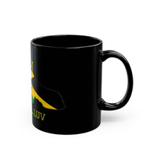 Jamaican Heritage Black Mug for Tea/Coffee Lovers, Gift for Friends, Travel Memento, 11oz & 15oz Options