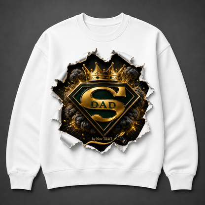 Super Dad Sweatshirt Design by New TikkiT