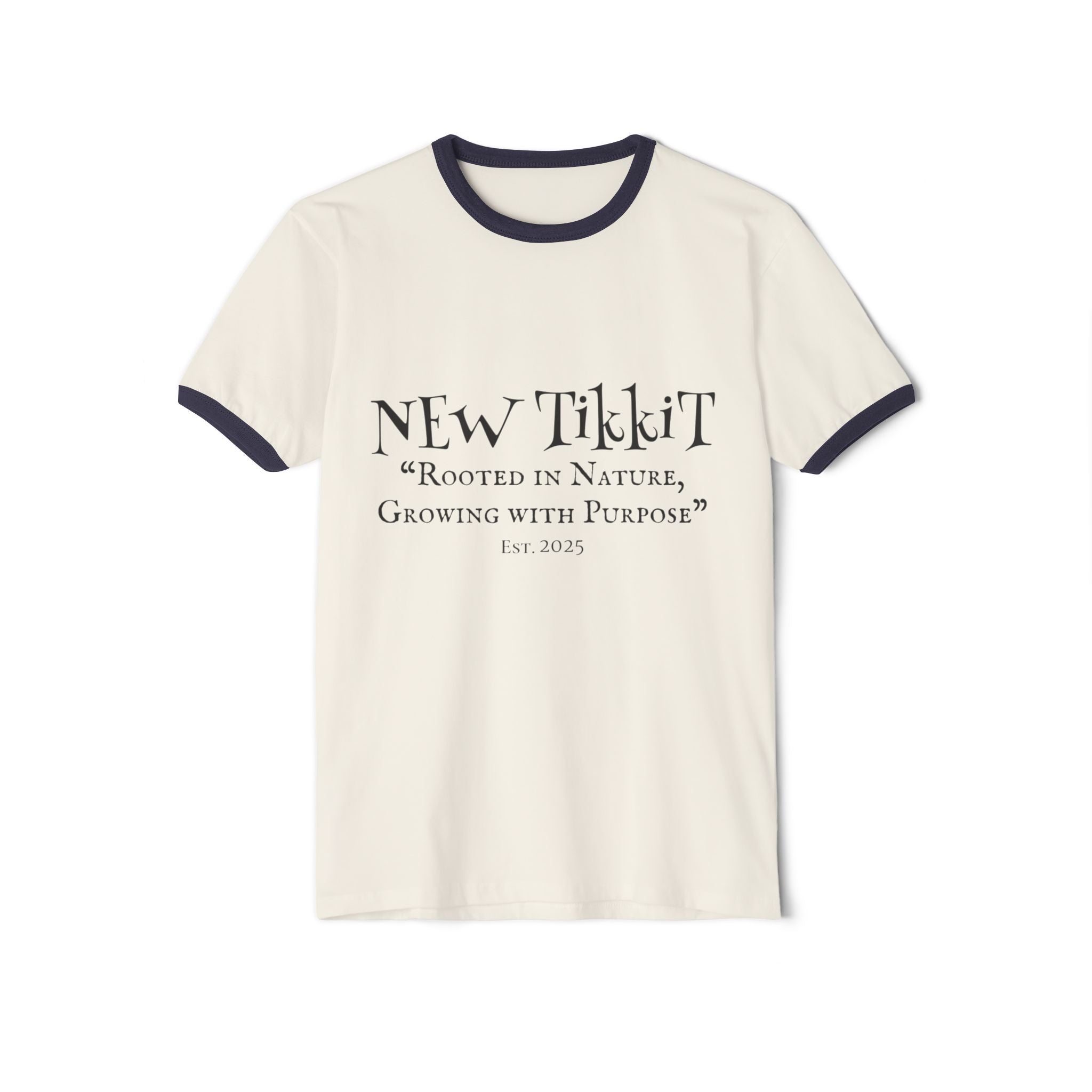 Nature-Inspired Unisex Ringer T-Shirt, Eco-Friendly Gift, Motivational Apparel, Plant Lovers Tee, Everyday Comfort Wear