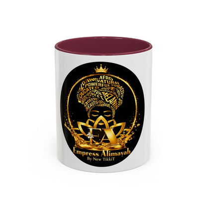 Empress Alimayah Gold Afro Crown Mug Black Interior 11oz & 15oz