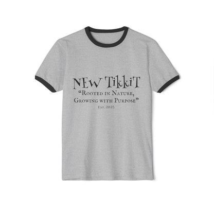 Nature-Inspired Unisex Ringer T-Shirt, Eco-Friendly Gift, Motivational Apparel, Plant Lovers Tee, Everyday Comfort Wear