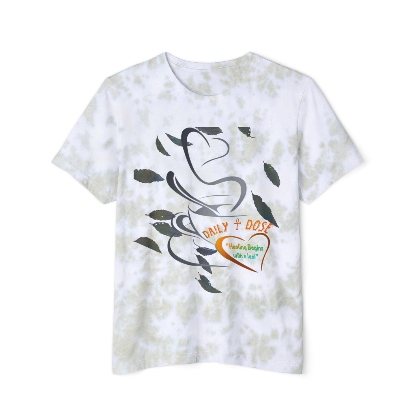 Unisex Tie-Dyed T-Shirt with Floral Design | Stylish Summer Tee, Casual Wear, Gift for Her, Eco-Friendly Fashion, Trendy Outfit