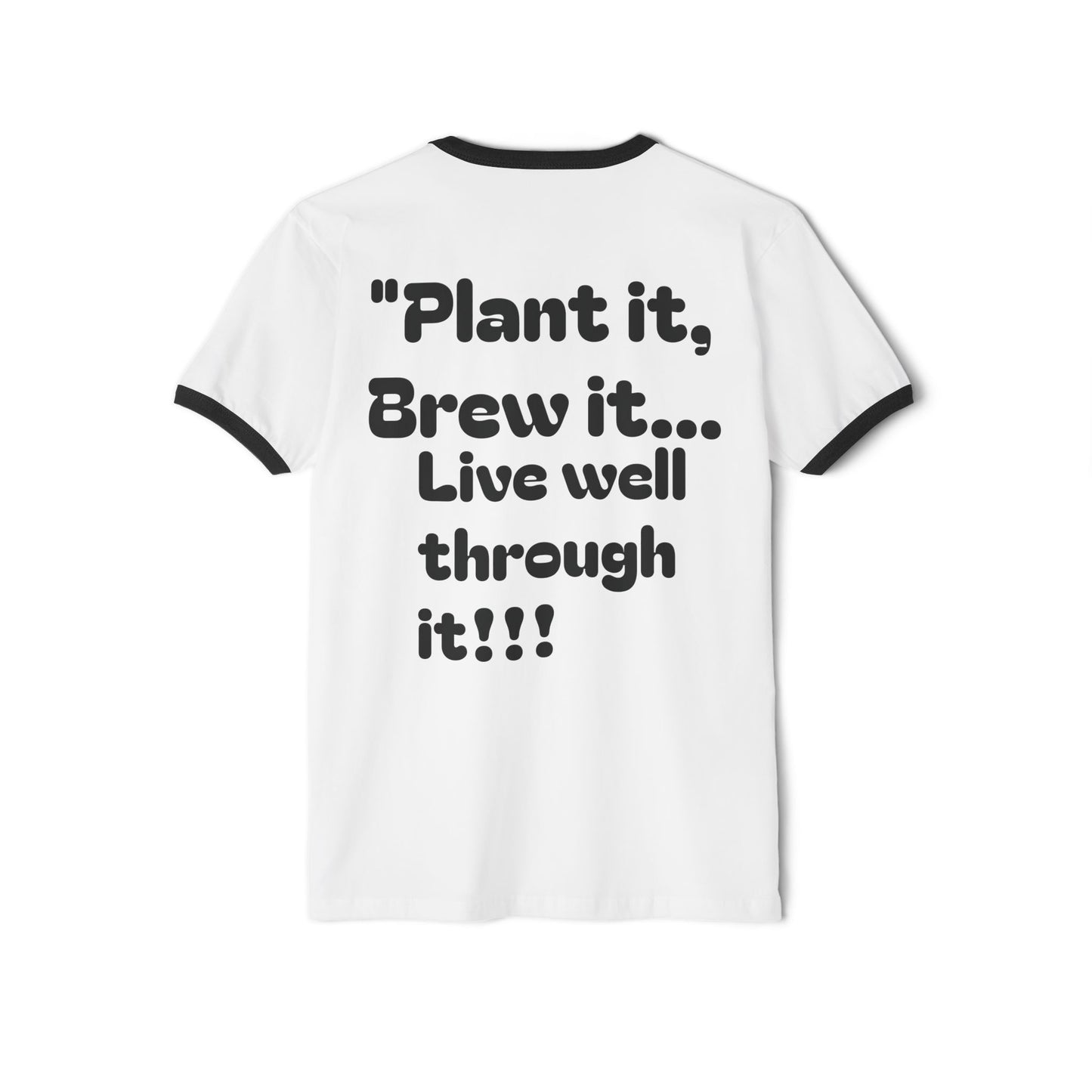 Nature-Inspired Unisex Ringer T-Shirt, Eco-Friendly Gift, Motivational Apparel, Plant Lovers Tee, Everyday Comfort Wear