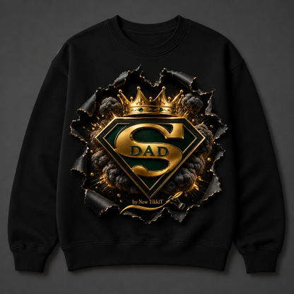 Super Dad Sweatshirt Design by New TikkiT