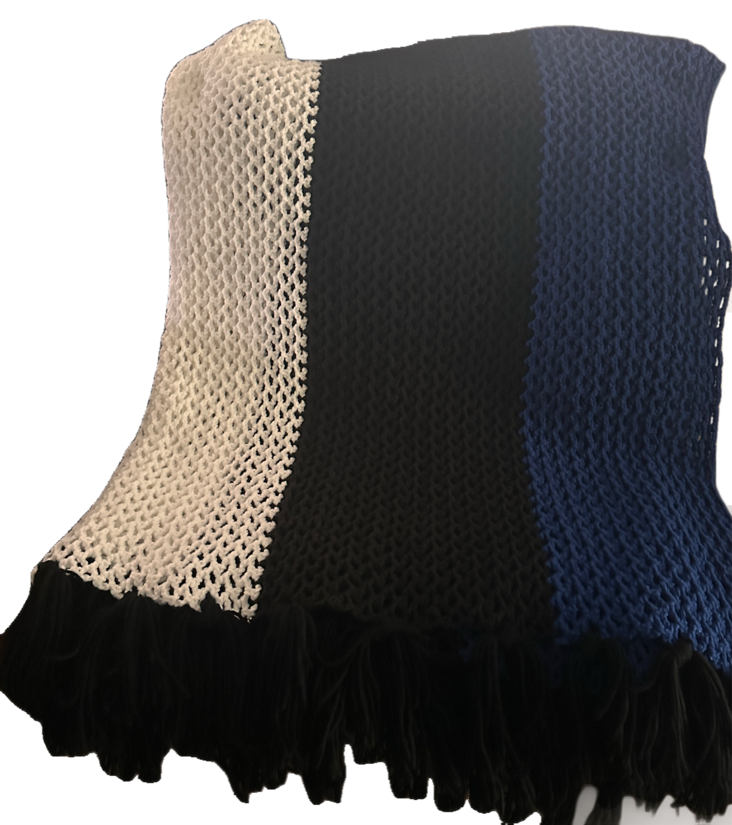 Blue Jay Cotton Crochet Blanket by Saelari