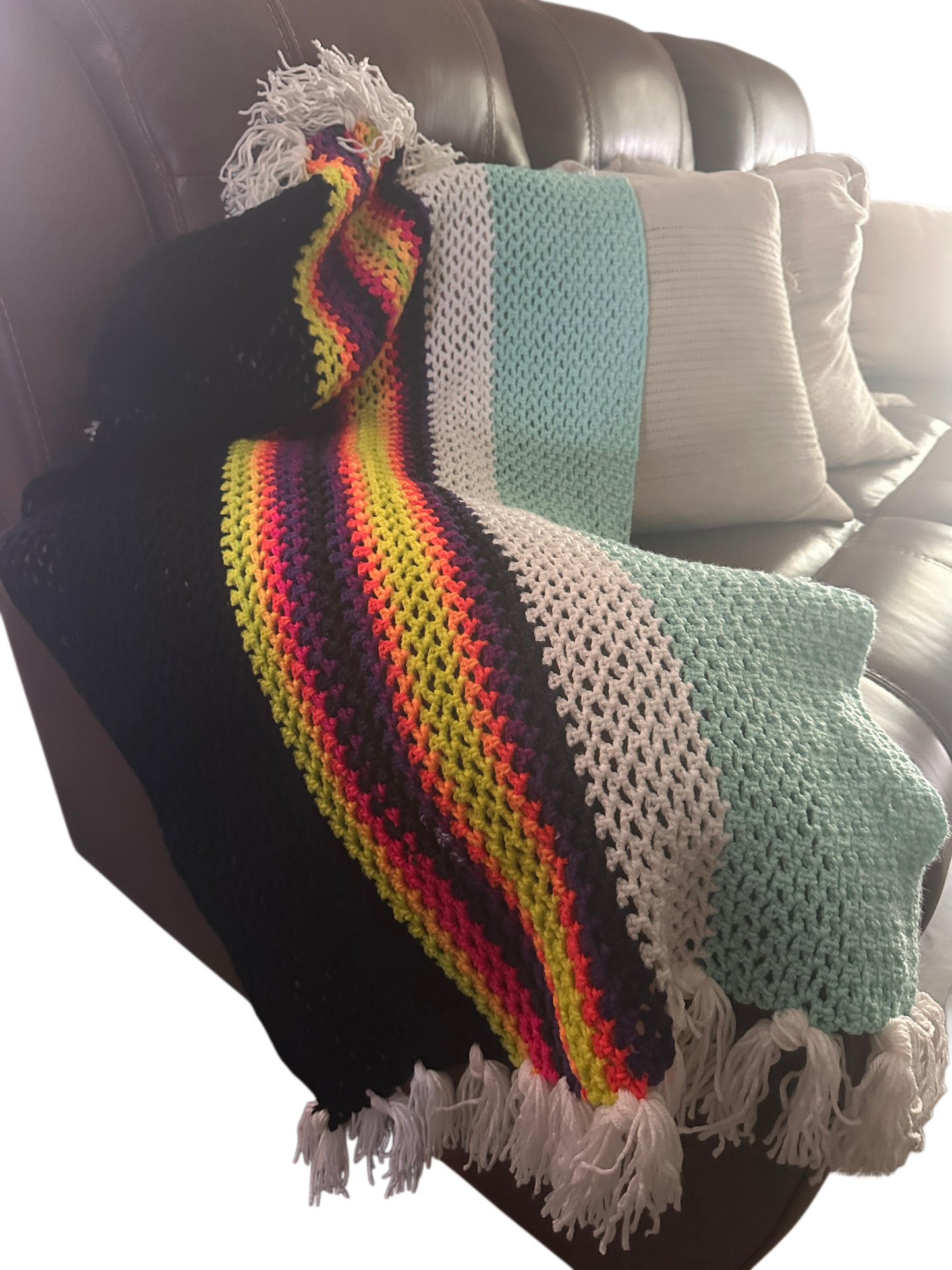 Baby Nino Cotton Crochet Blanket MA D!vine Fr3quency by Saelari