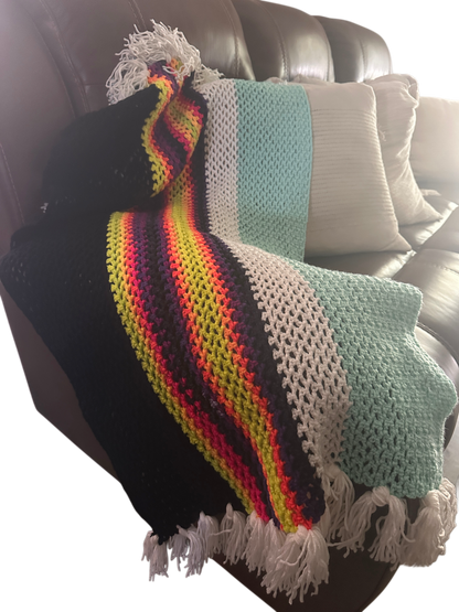 Baby Nino Cotton Crochet Blanket MA D!vine Fr3quency by Saelari