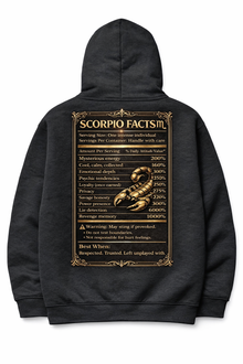 Scorpio Facts™ Luxury Hoodie Bold, Mysterious, Unstoppable by New TikkiT