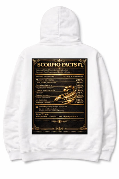 Scorpio Facts™ Luxury Hoodie Bold, Mysterious, Unstoppable by New TikkiT