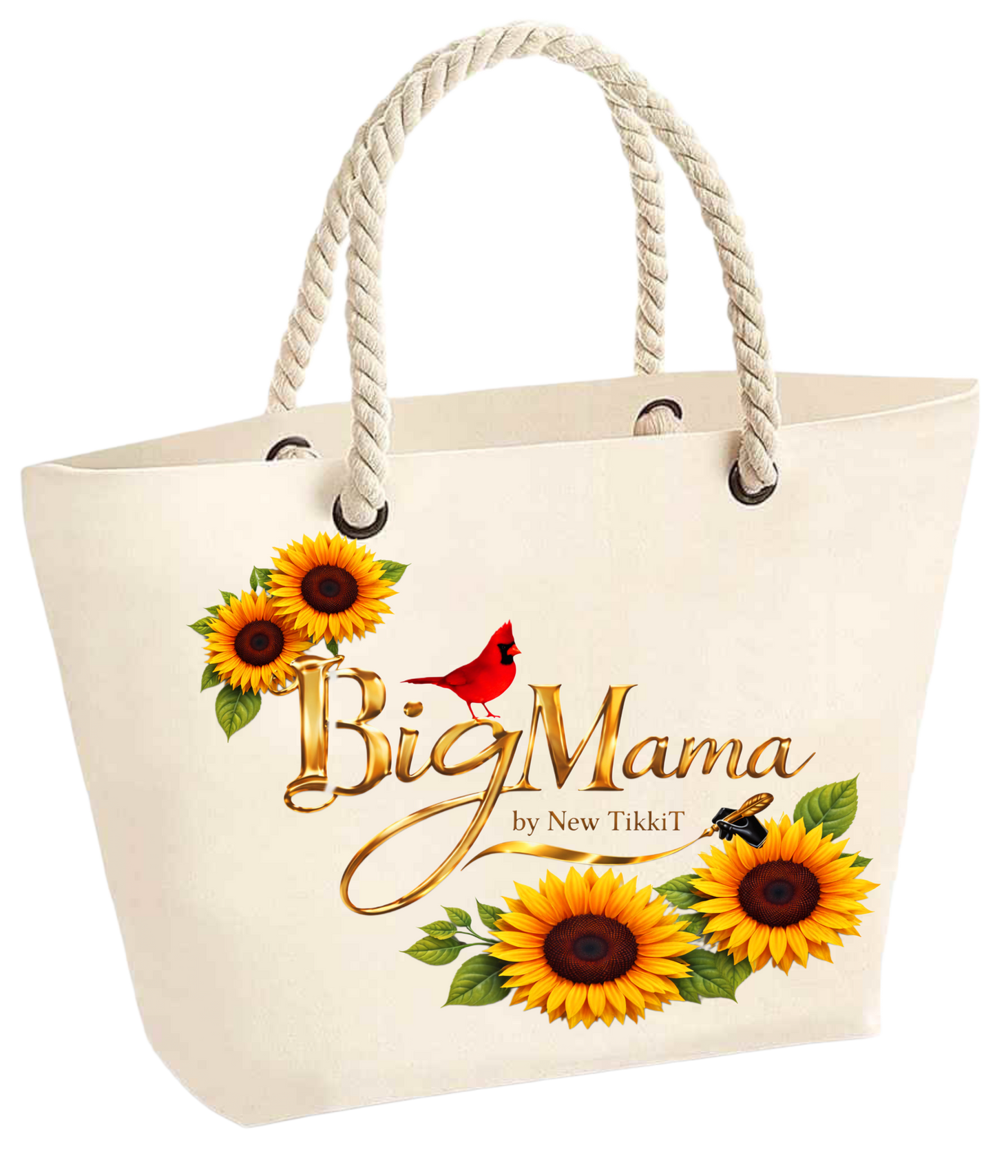 Big Mama Sunflower Tote Bag by New TikkiT