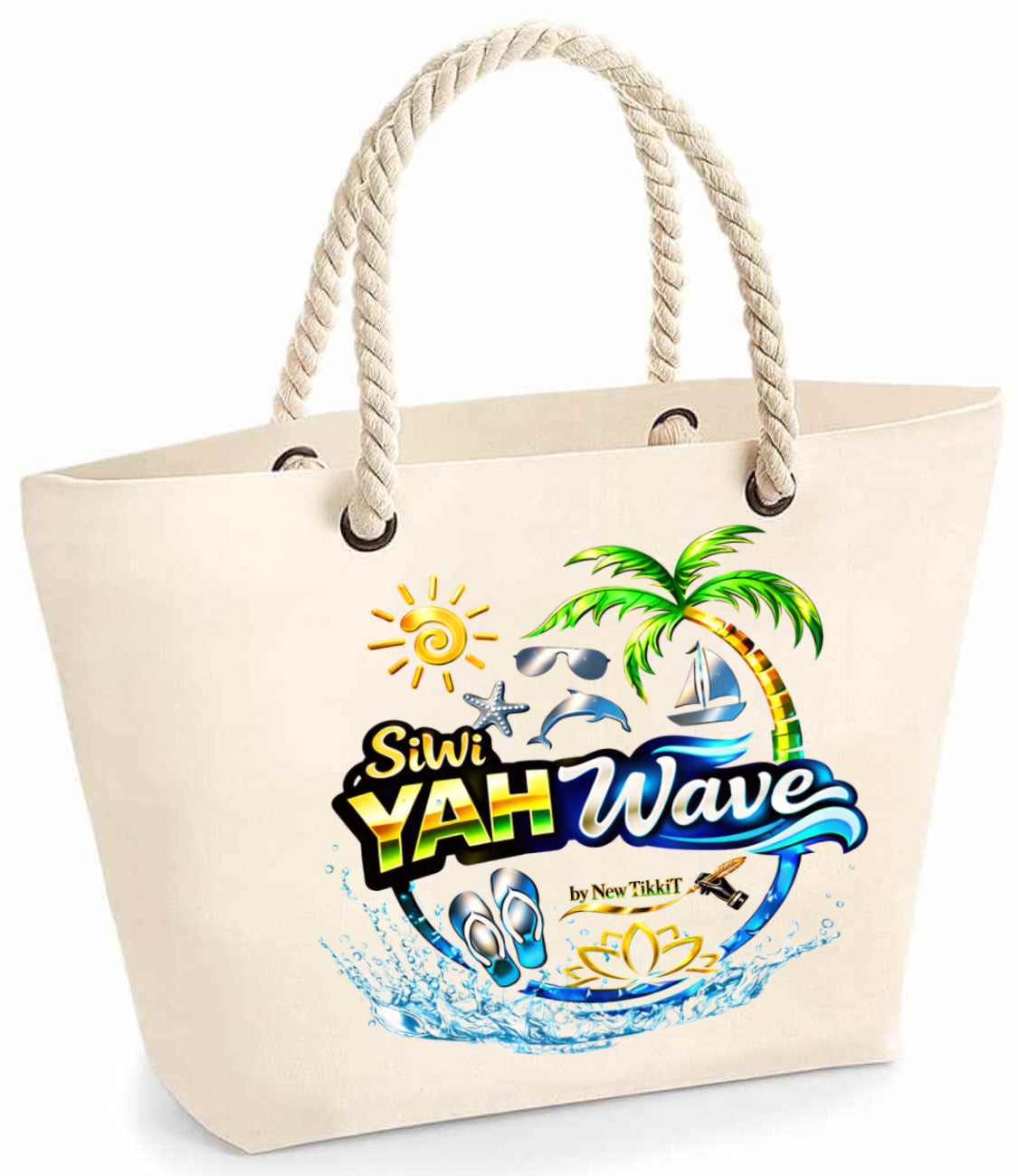 SiWi YAH Wave Tote Bag by New TikkiT