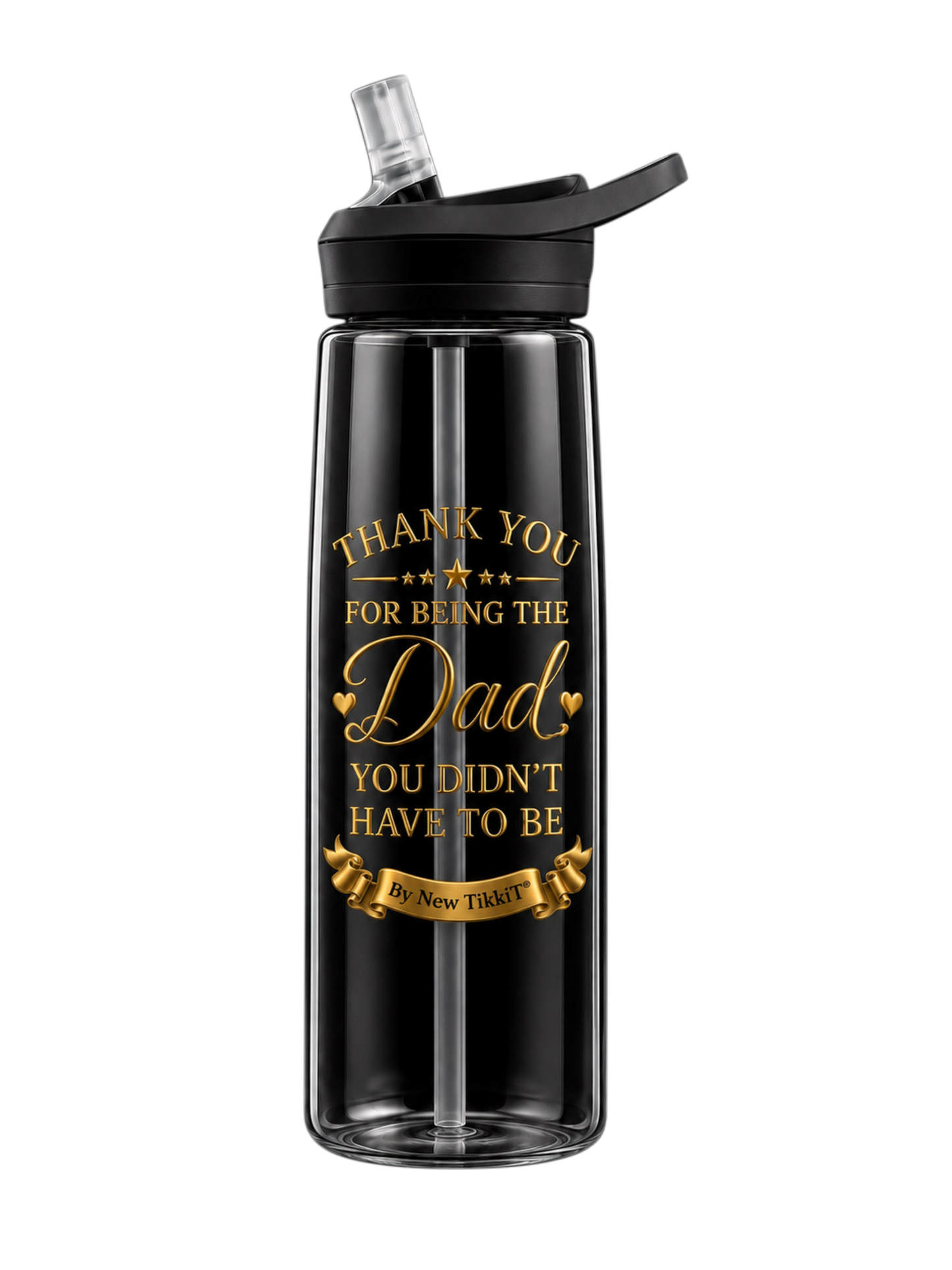 Father's Day Thank you Dad Juice Bottle by New TikkiT