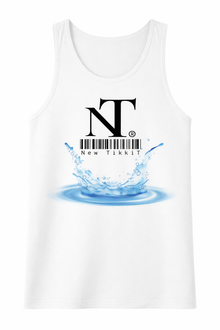 NT Splash White Tank Top Summer Essential by New TikkiT