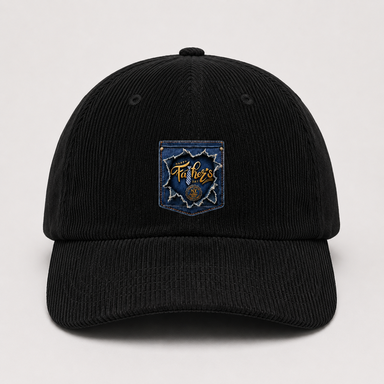 Father's Day Luxurious Corduroy Cap Denim Design by New TikkiT