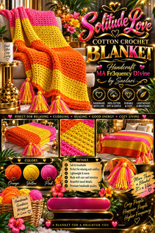 Solitude Love Cotton Crochet Blanket Handcraft MA Fr3quency D!vine by Saelari